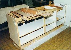 Kitchen cabinet refacing using real wood veneer
